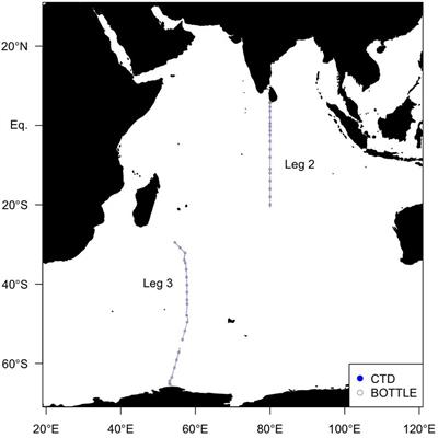 Determining the Distribution of Fluorescent Organic Matter in the Indian Ocean Using in situ Fluorometry